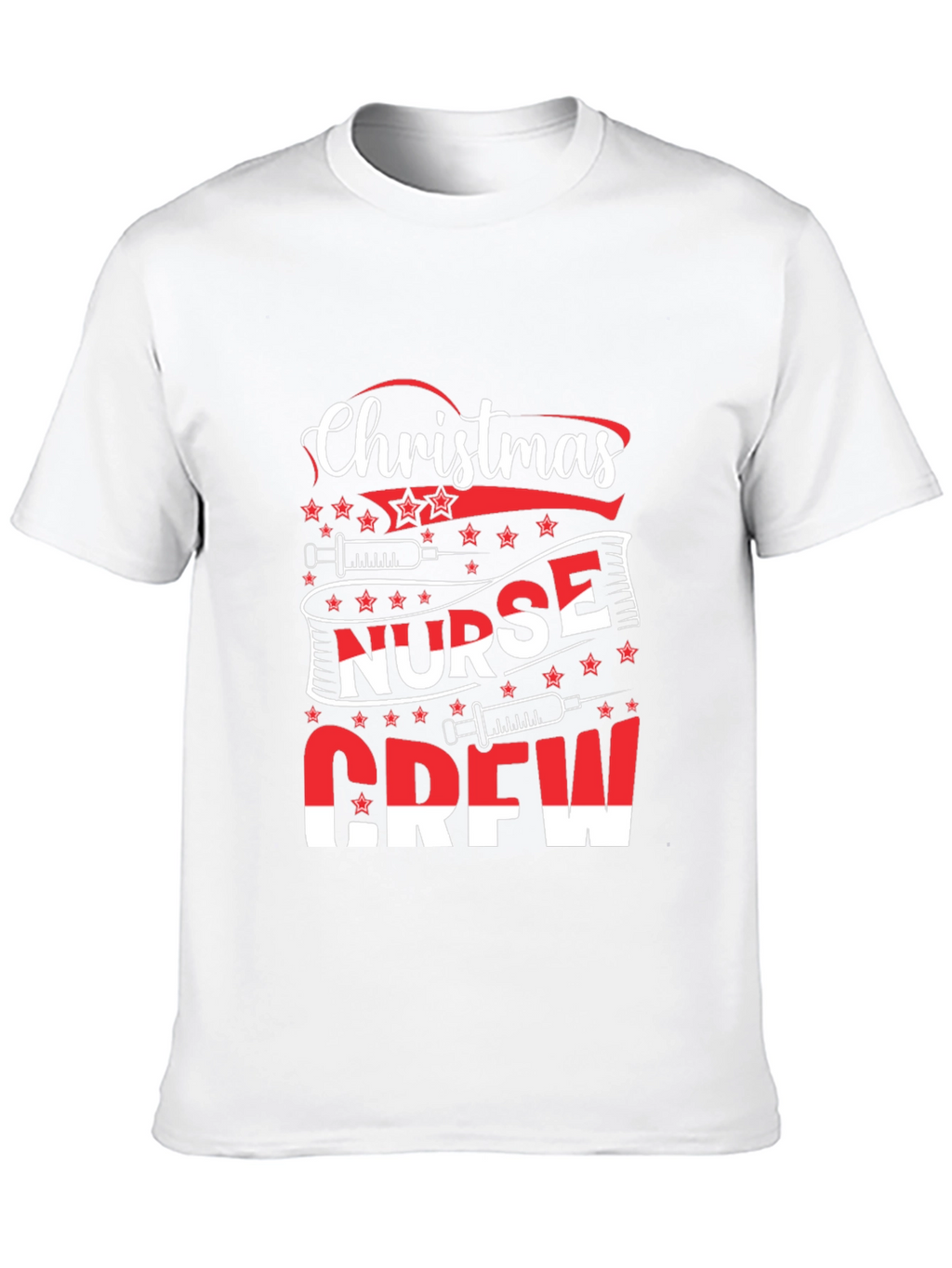 Christmas Nurse Crew Graphic T-Shirt