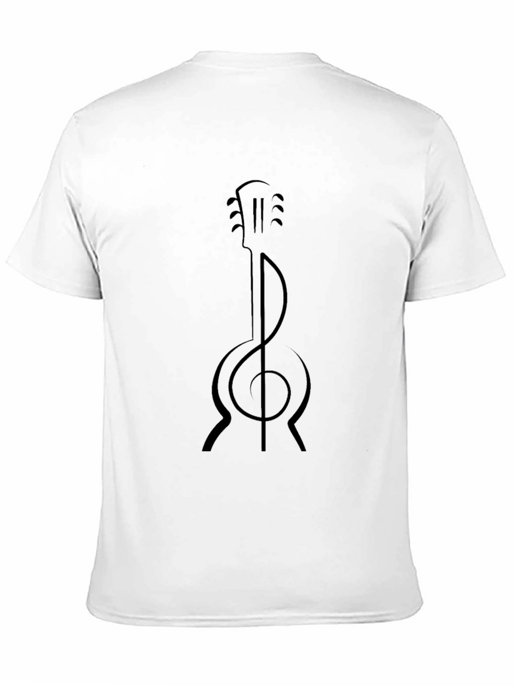 Guitar Treble Clef Graphic T-Shirt - Stylish Music Tee
