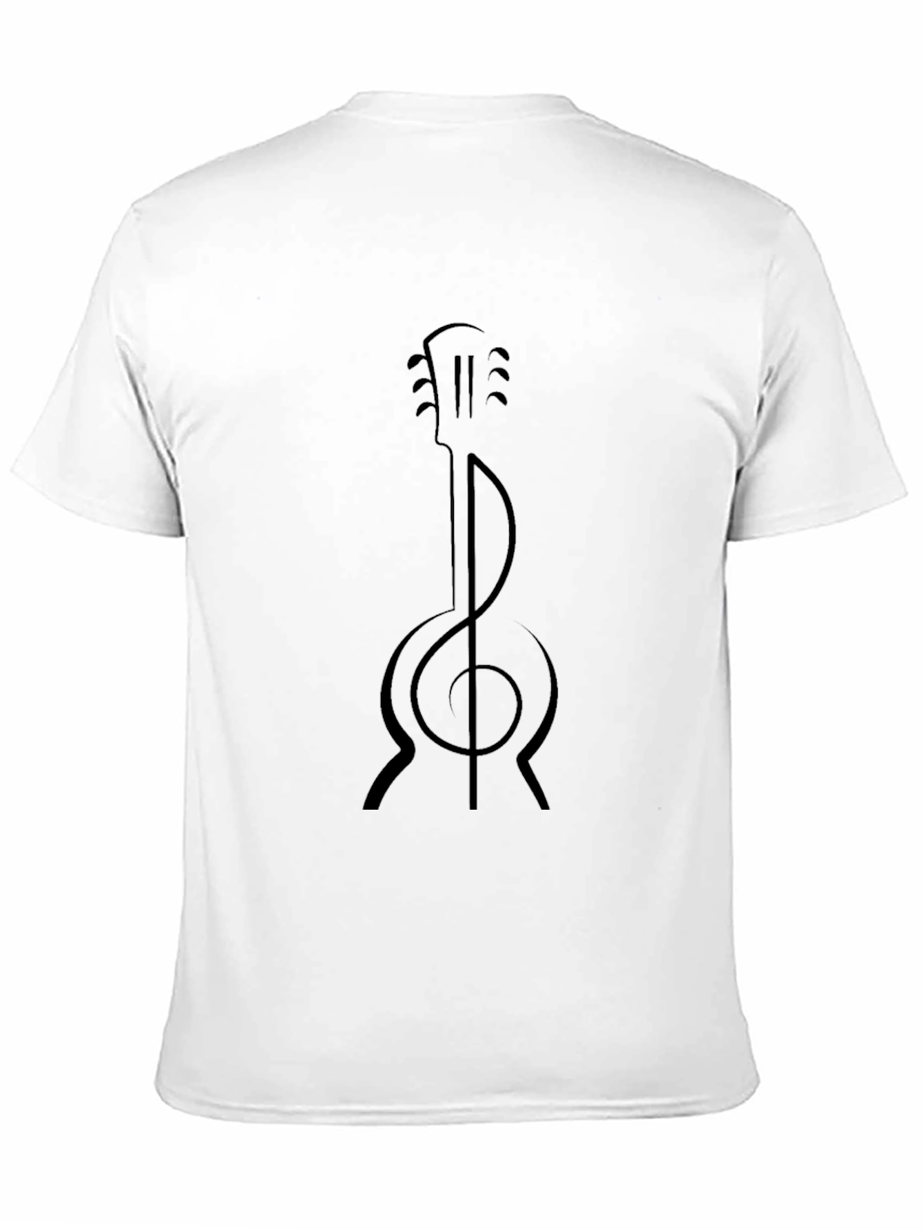 Guitar Treble Clef Graphic T-Shirt - Stylish Music Tee