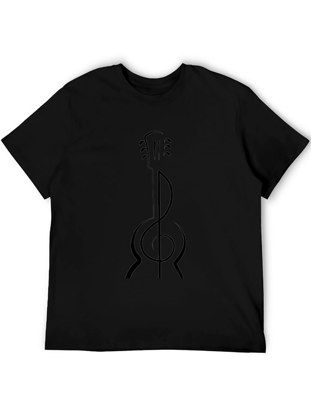 Guitar Treble Clef Graphic T-Shirt - Stylish Music Tee