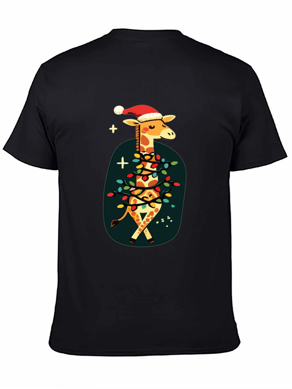 Festive Giraffe Christmas T-Shirt