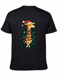 Festive Giraffe Christmas T-Shirt