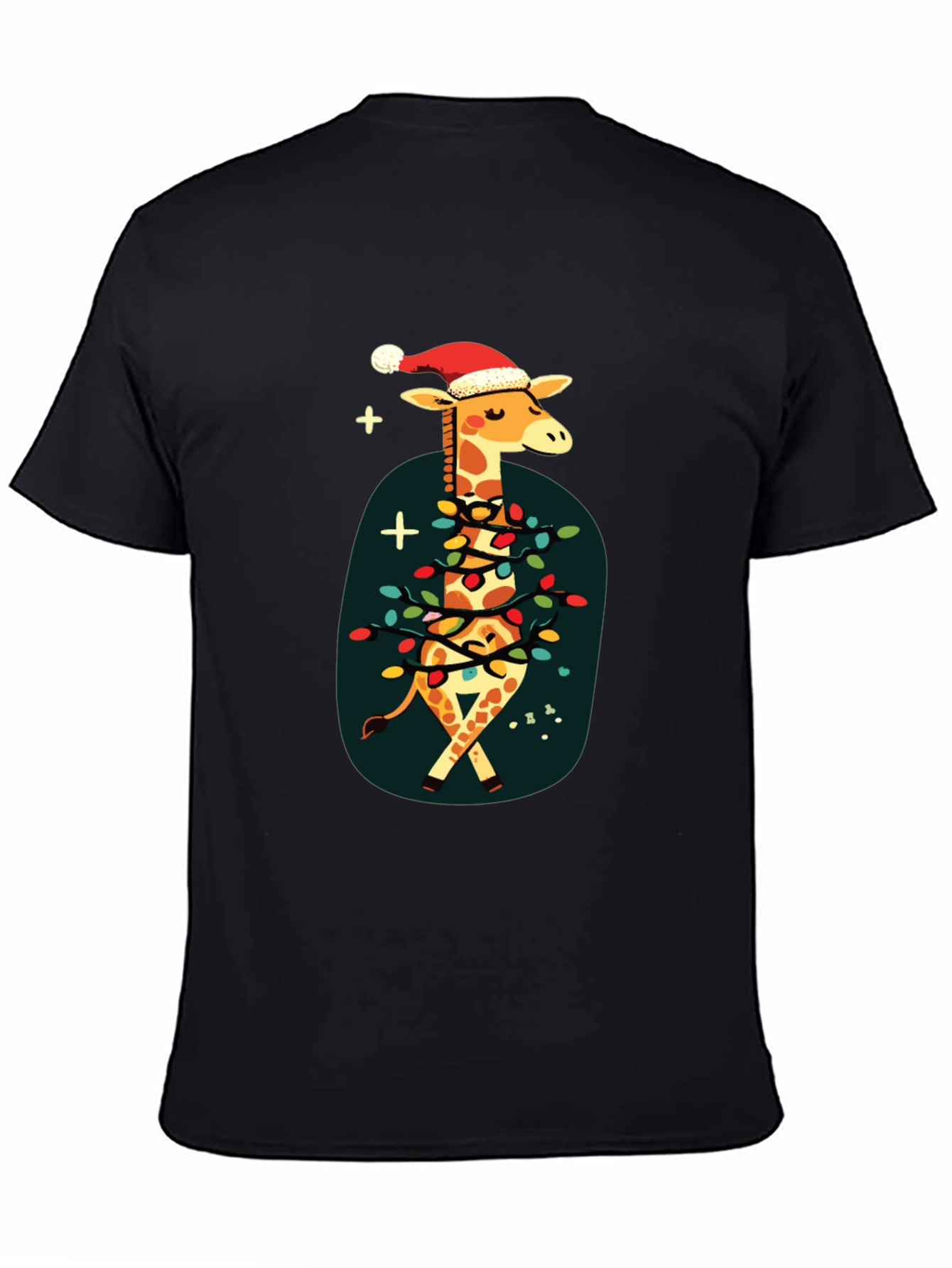 Festive Giraffe Christmas T-Shirt