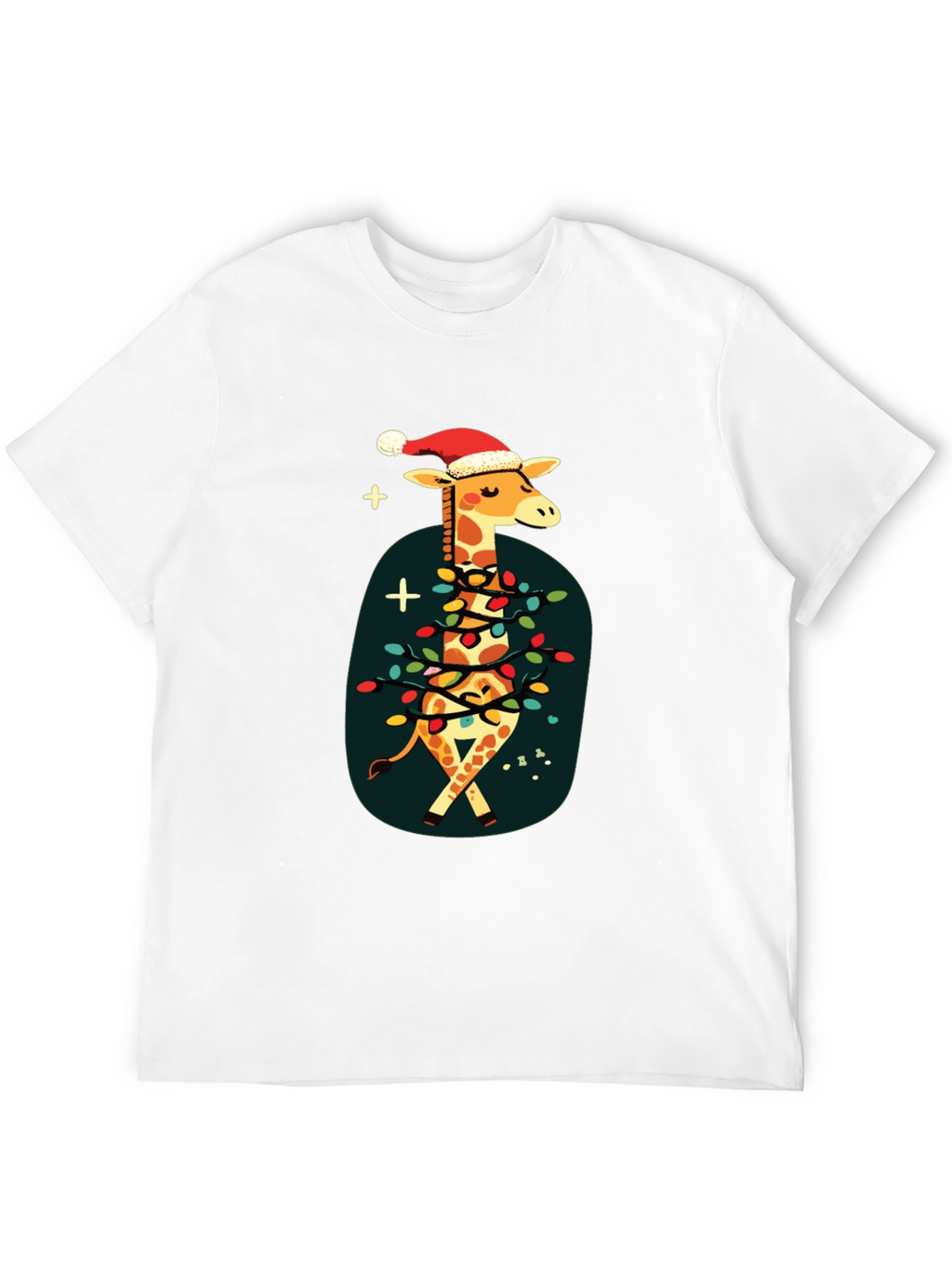 Festive Giraffe Christmas T-Shirt