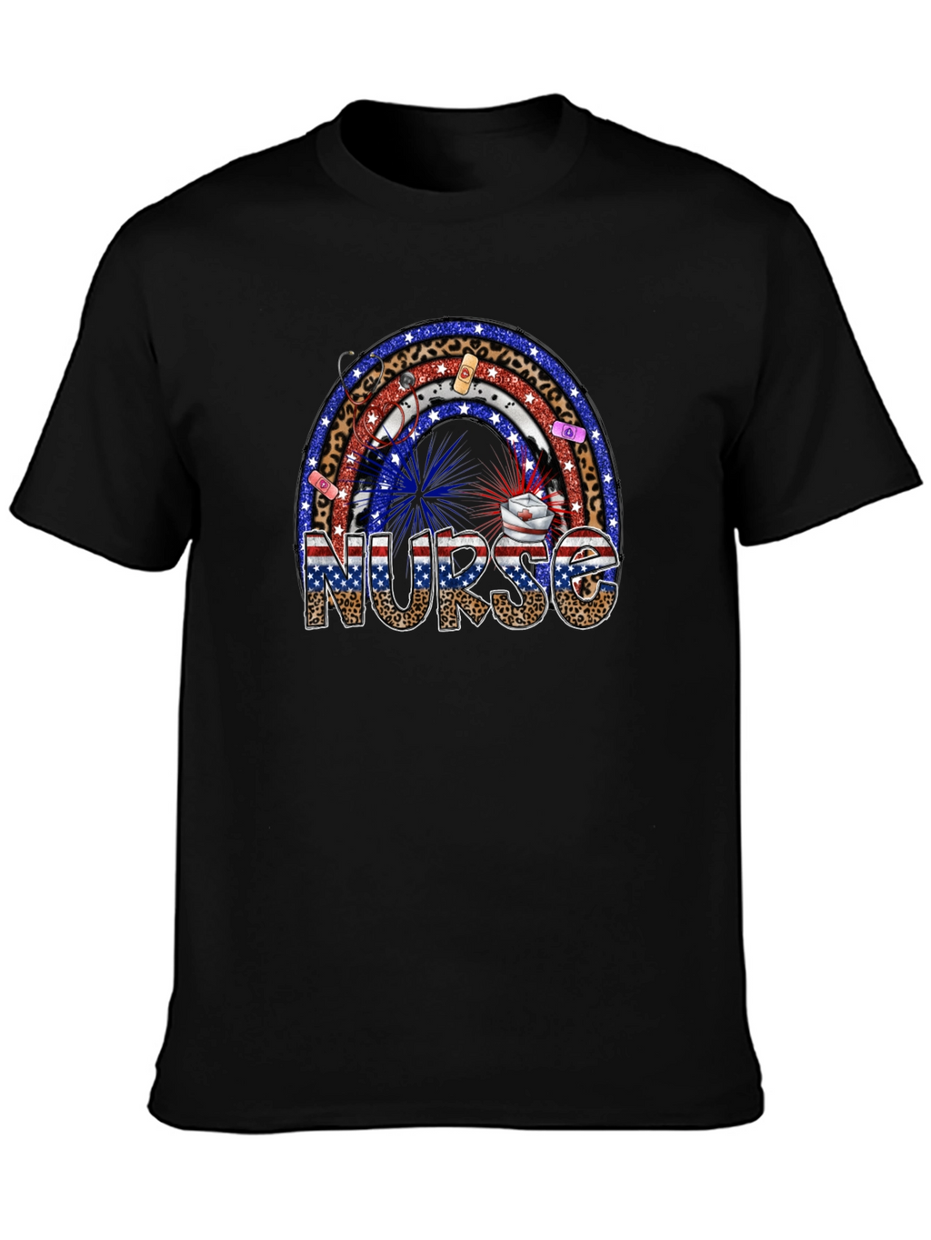 Nurse Rainbow Patriotic T-Shirt