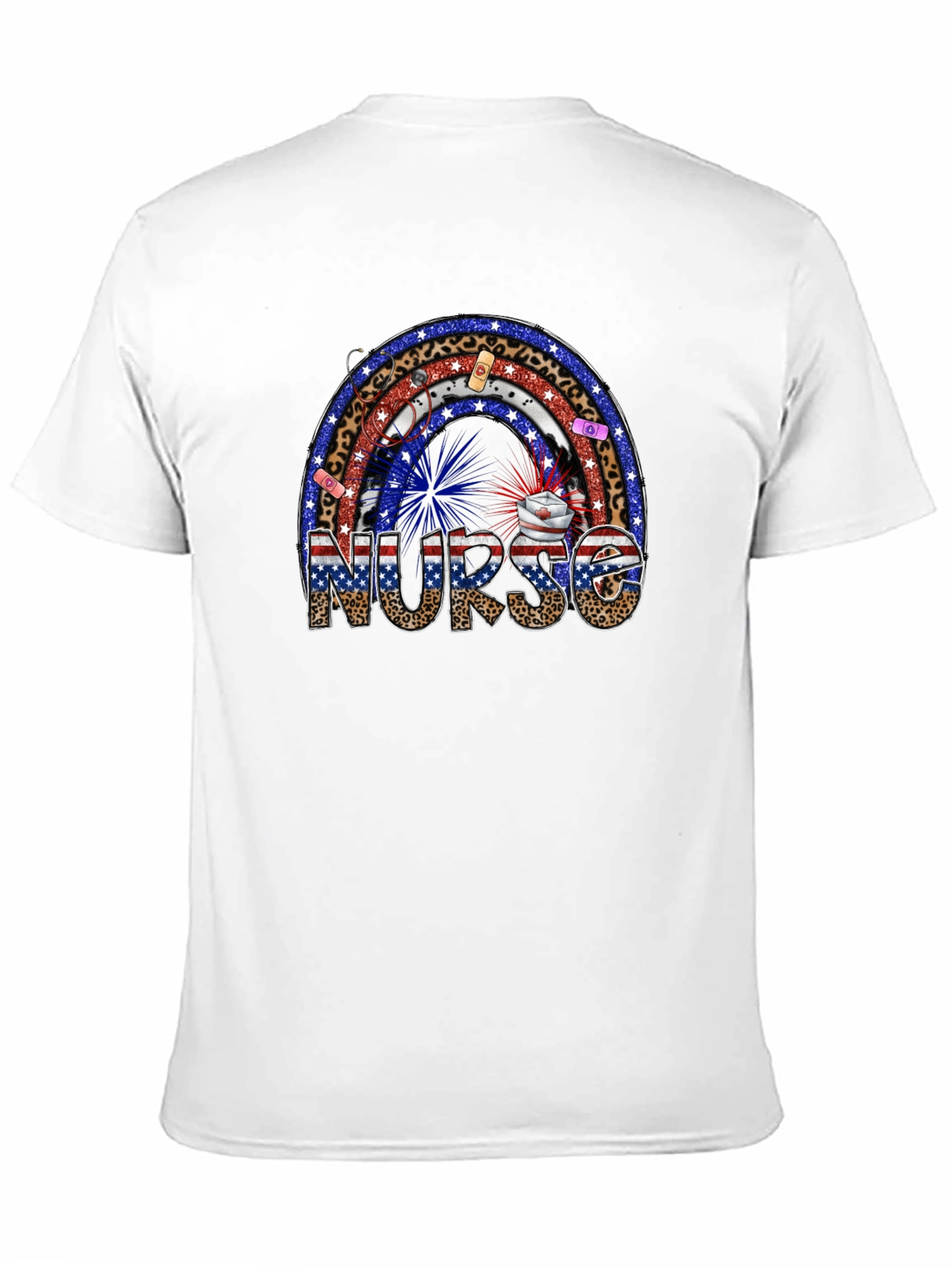 Nurse Rainbow Patriotic T-Shirt