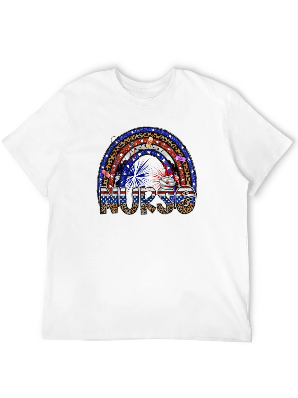 Nurse Rainbow Patriotic T-Shirt