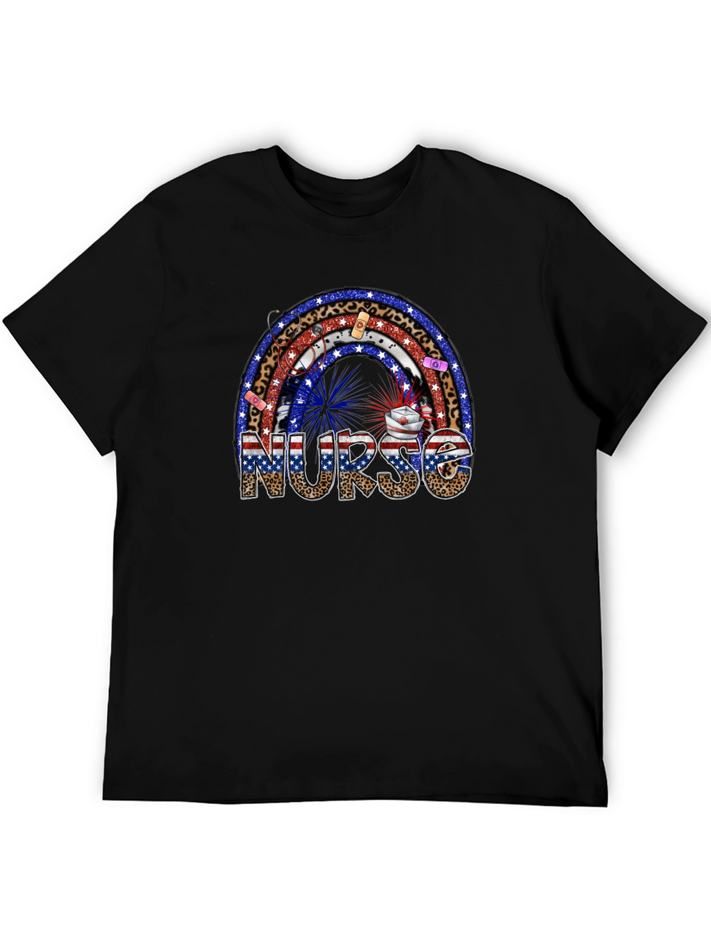 Nurse Rainbow Patriotic T-Shirt