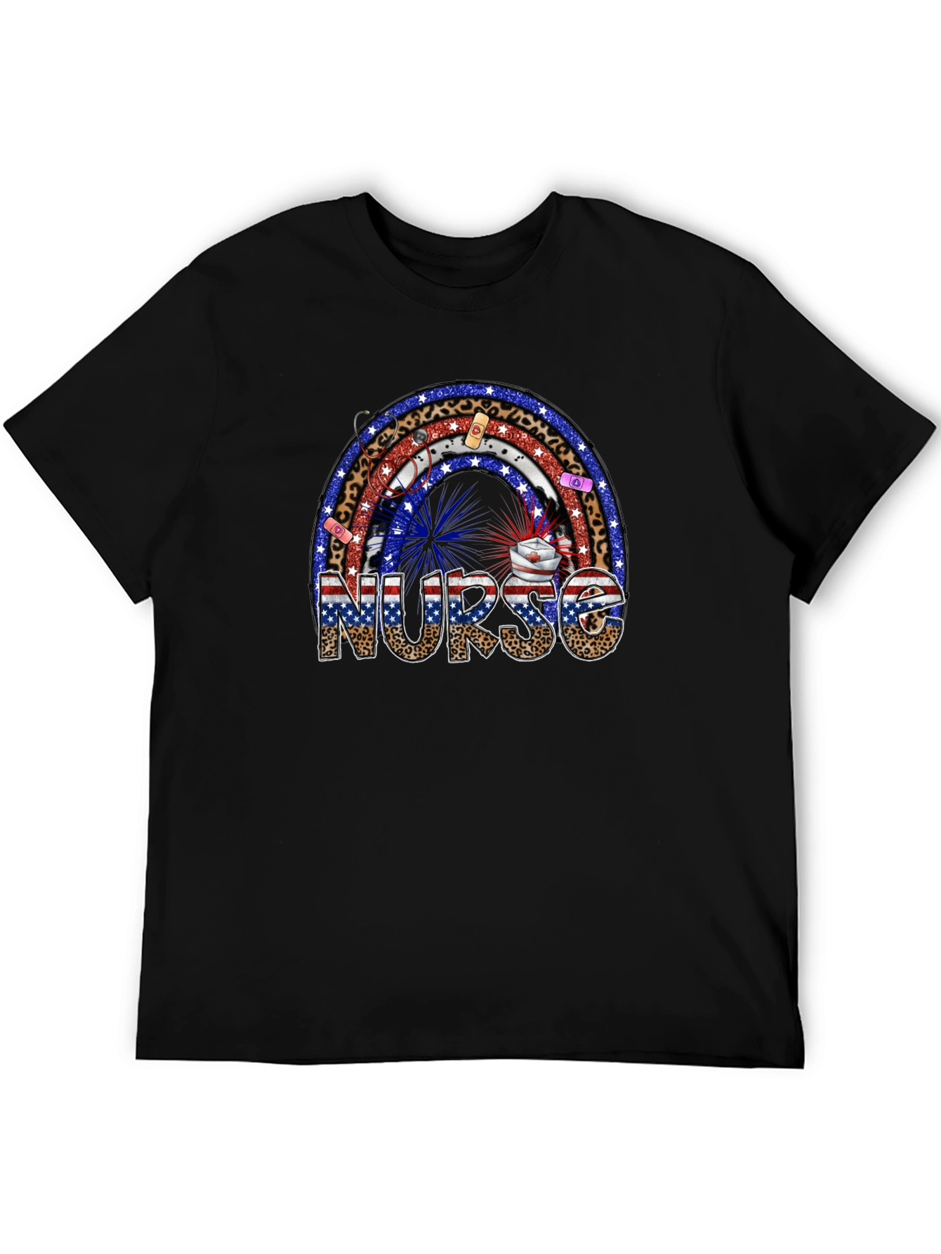 Nurse Rainbow Patriotic T-Shirt