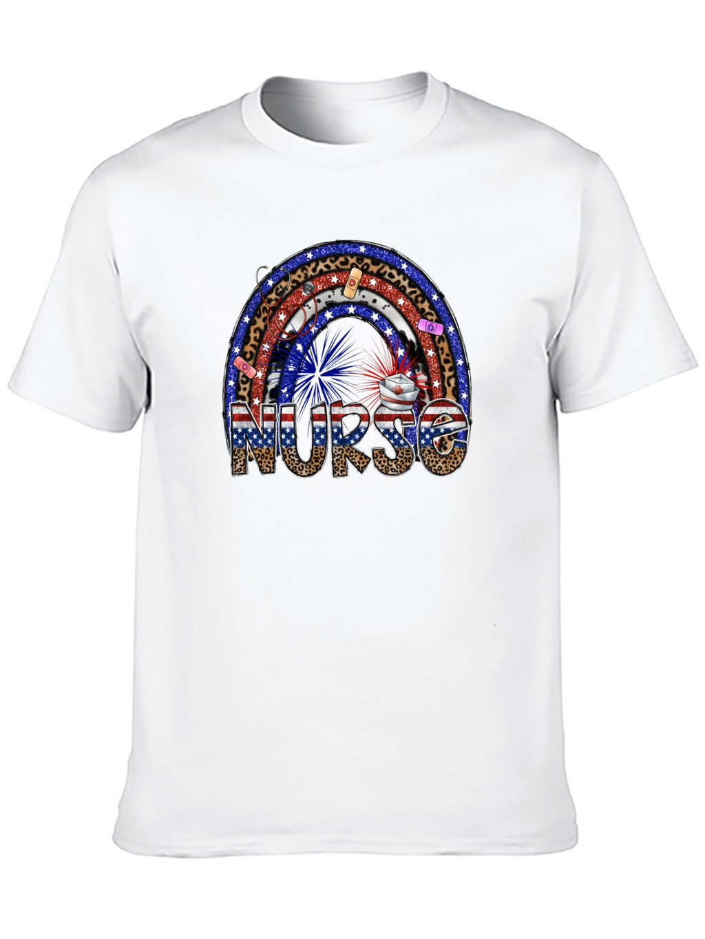 Nurse Rainbow Patriotic T-Shirt