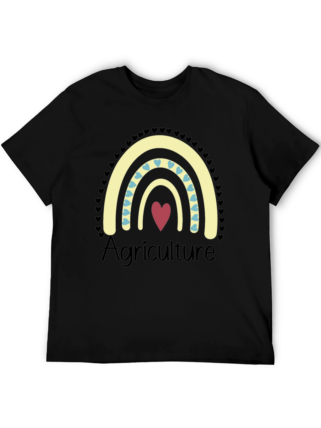 Agriculture Heart Rainbow T-Shirt