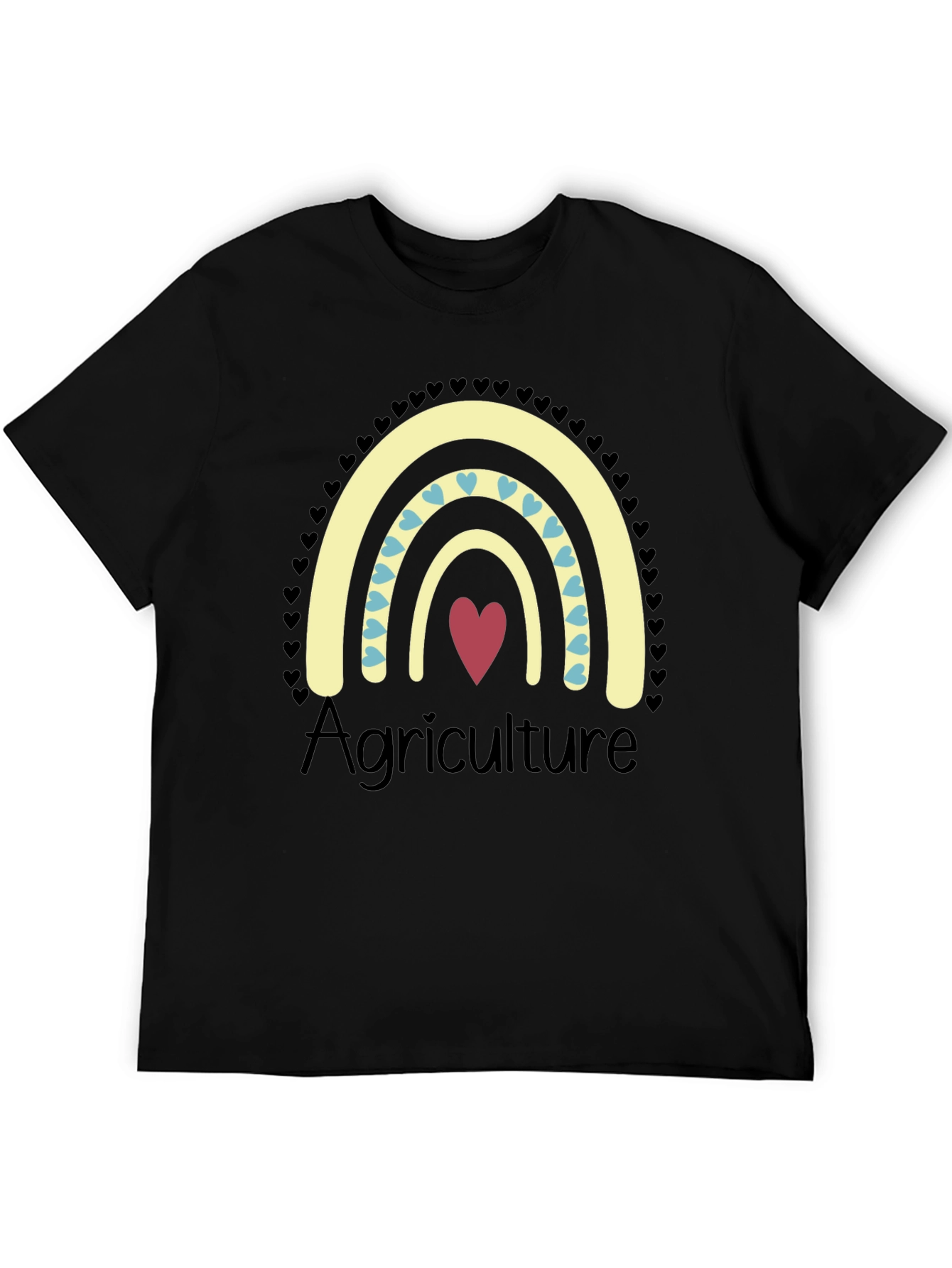 Agriculture Heart Rainbow T-Shirt