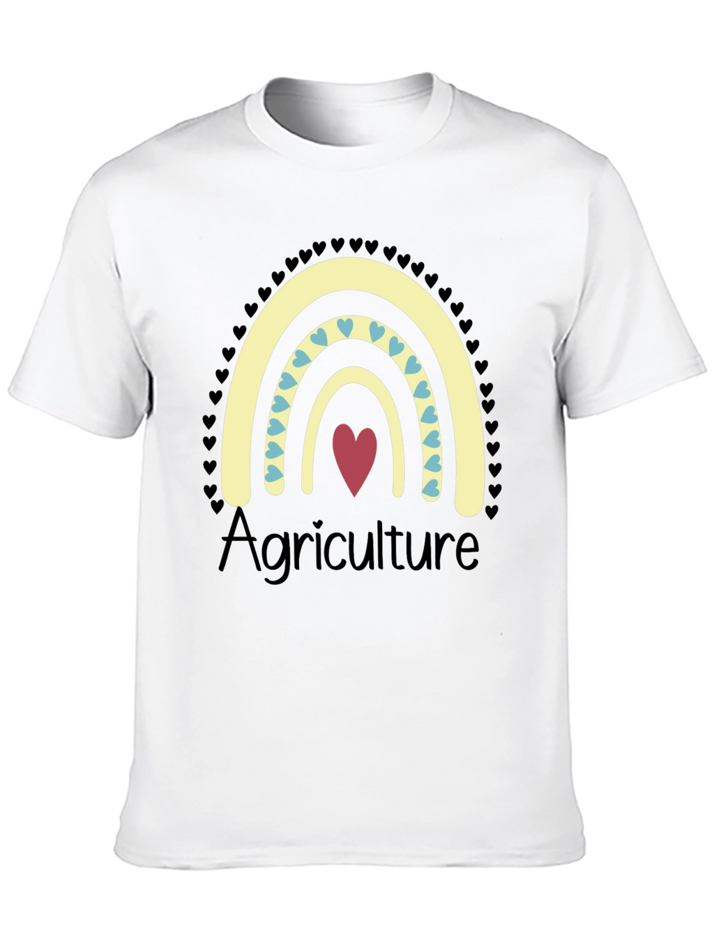 Agriculture Heart Rainbow T-Shirt