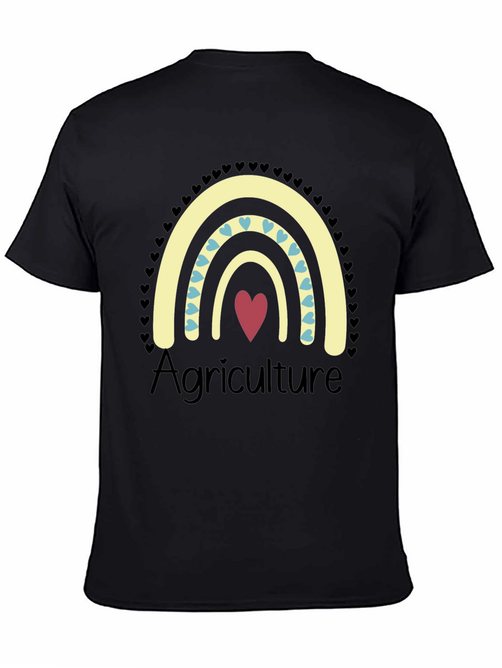 Agriculture Heart Rainbow T-Shirt