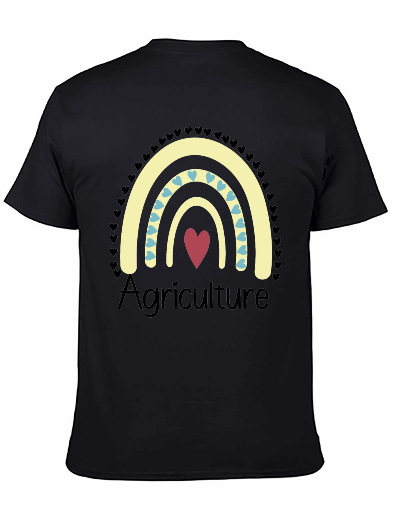 Agriculture Heart Rainbow T-Shirt