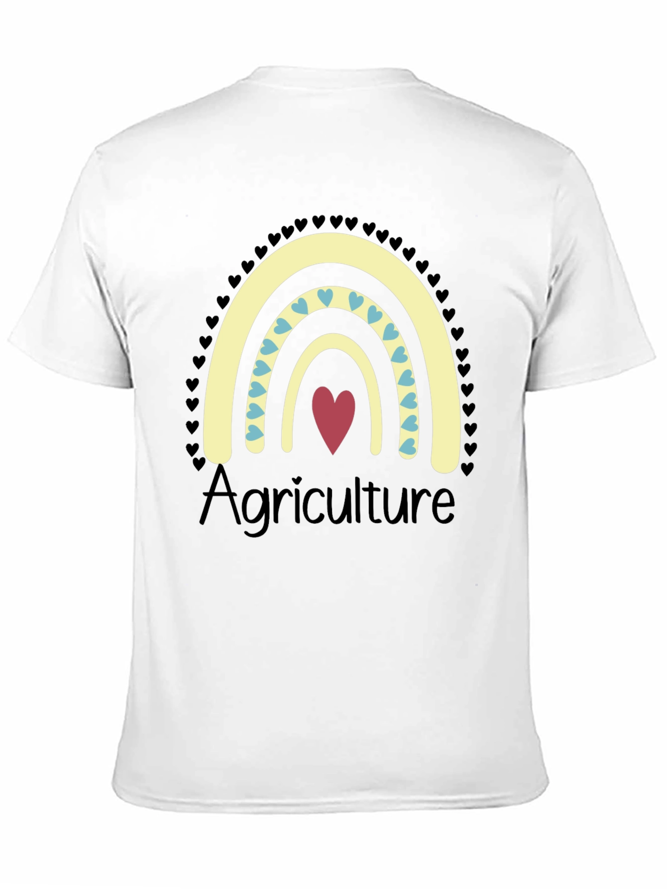 Agriculture Heart Rainbow T-Shirt