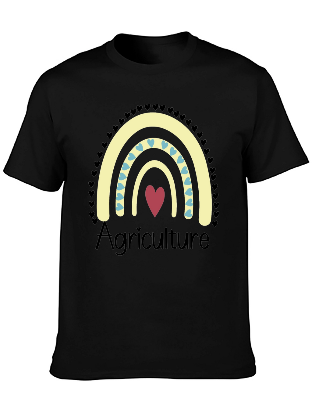 Agriculture Heart Rainbow T-Shirt