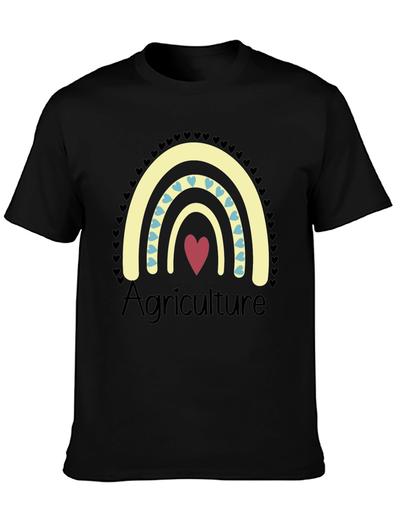 Agriculture Heart Rainbow T-Shirt