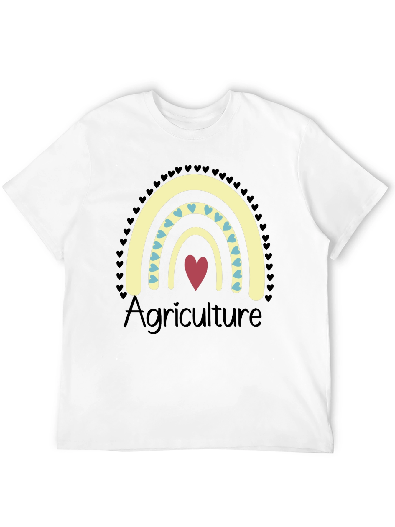 Agriculture Heart Rainbow T-Shirt