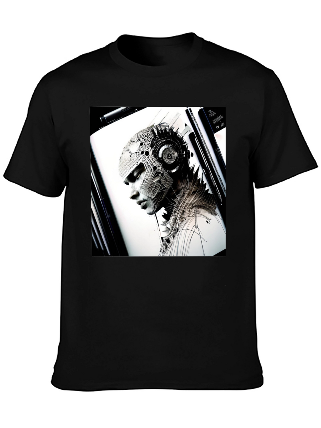 Cyberpunk Portrait Graphic Tee