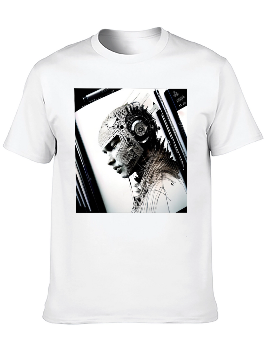 Cyberpunk Portrait Graphic Tee