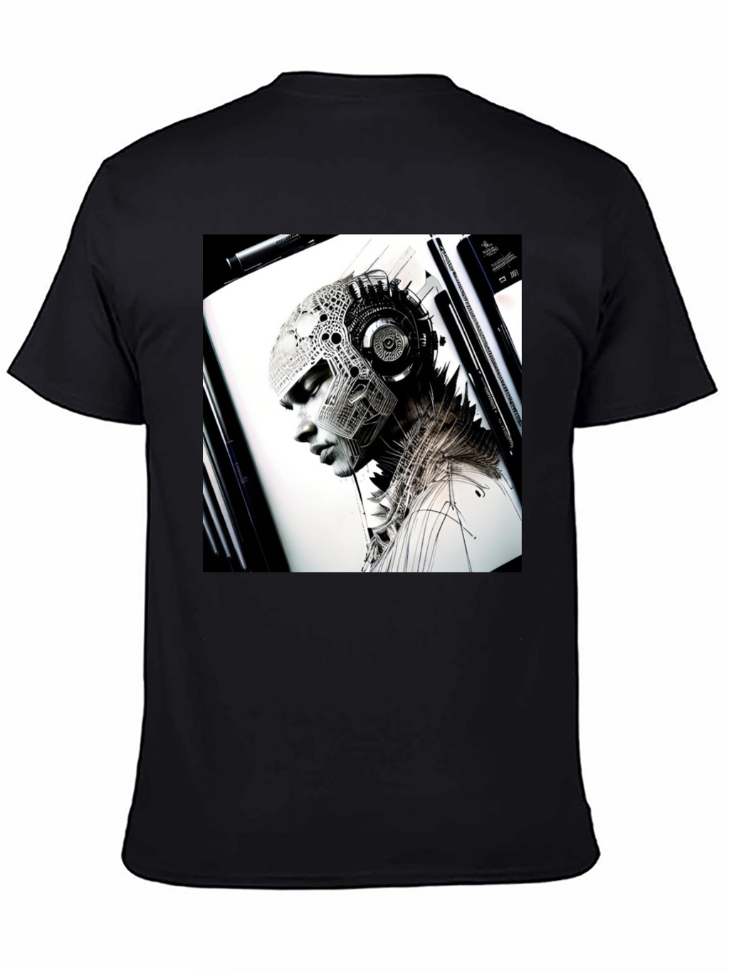 Cyberpunk Portrait Graphic Tee