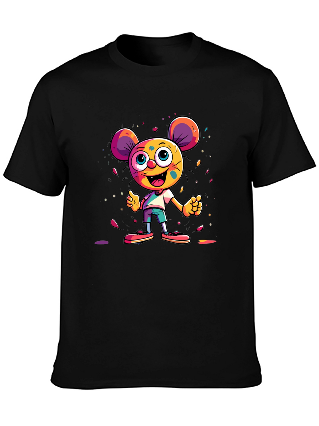 Cartoon Character Graphic Tee - Unisex