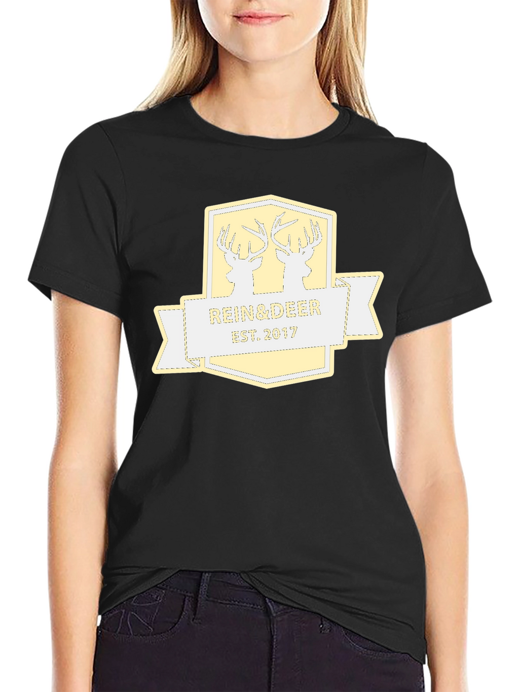 Rein & Deer Est. 2017 Black T-Shirt