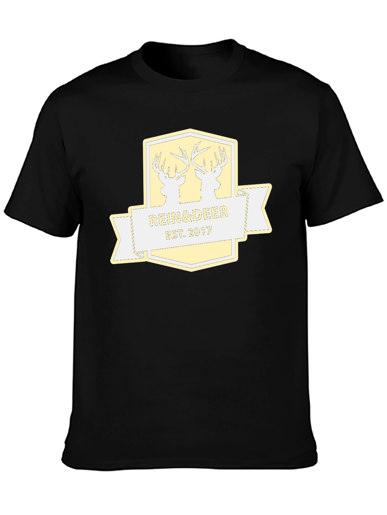 Rein & Deer Est. 2017 Black T-Shirt