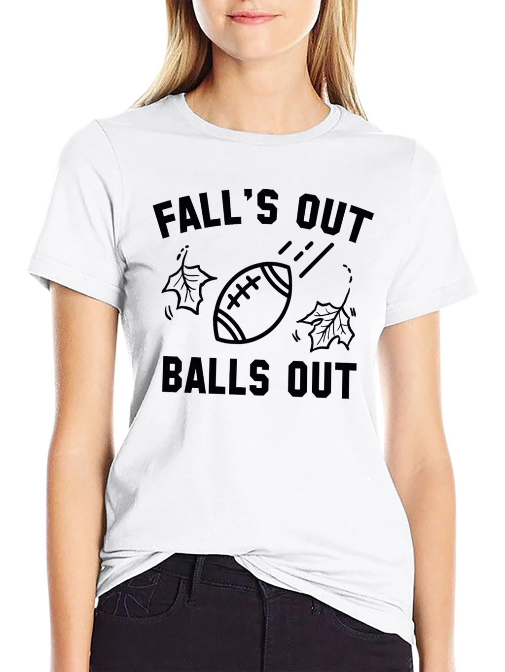 Falls Out Balls Out Football T-Shirt