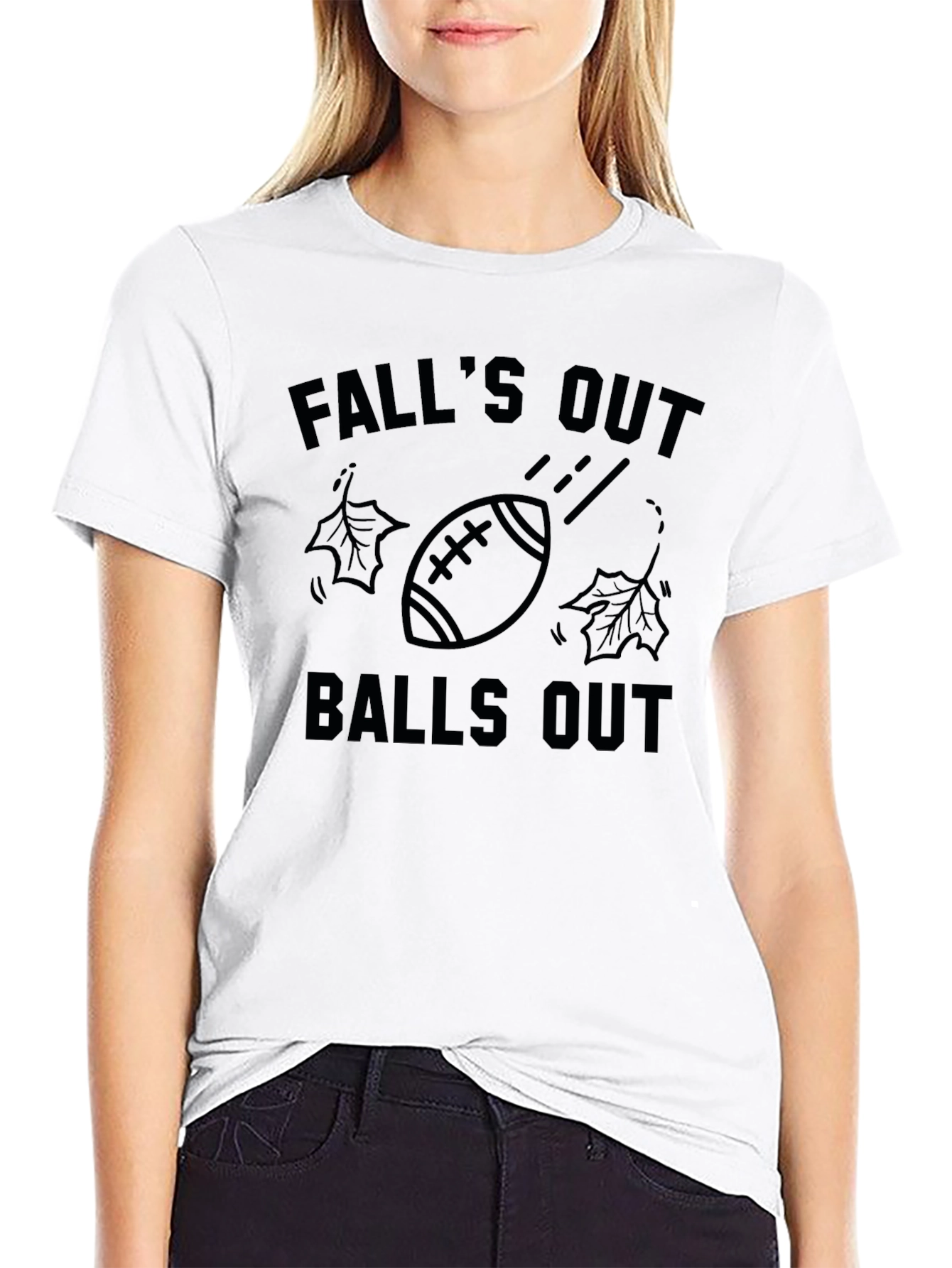 Falls Out Balls Out Football T-Shirt