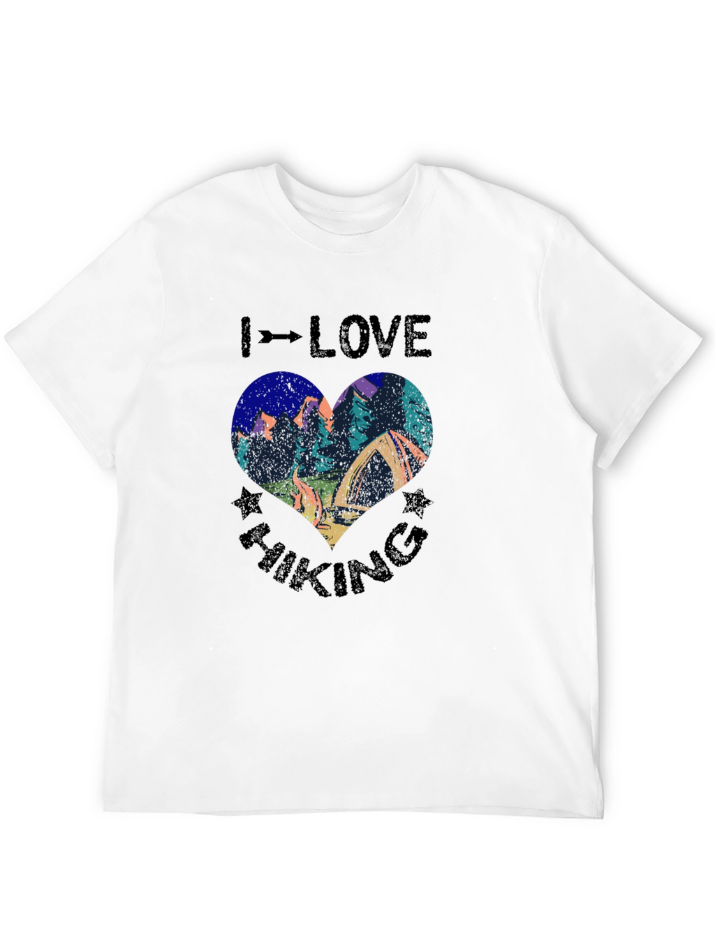 I Love Hiking Graphic Tee