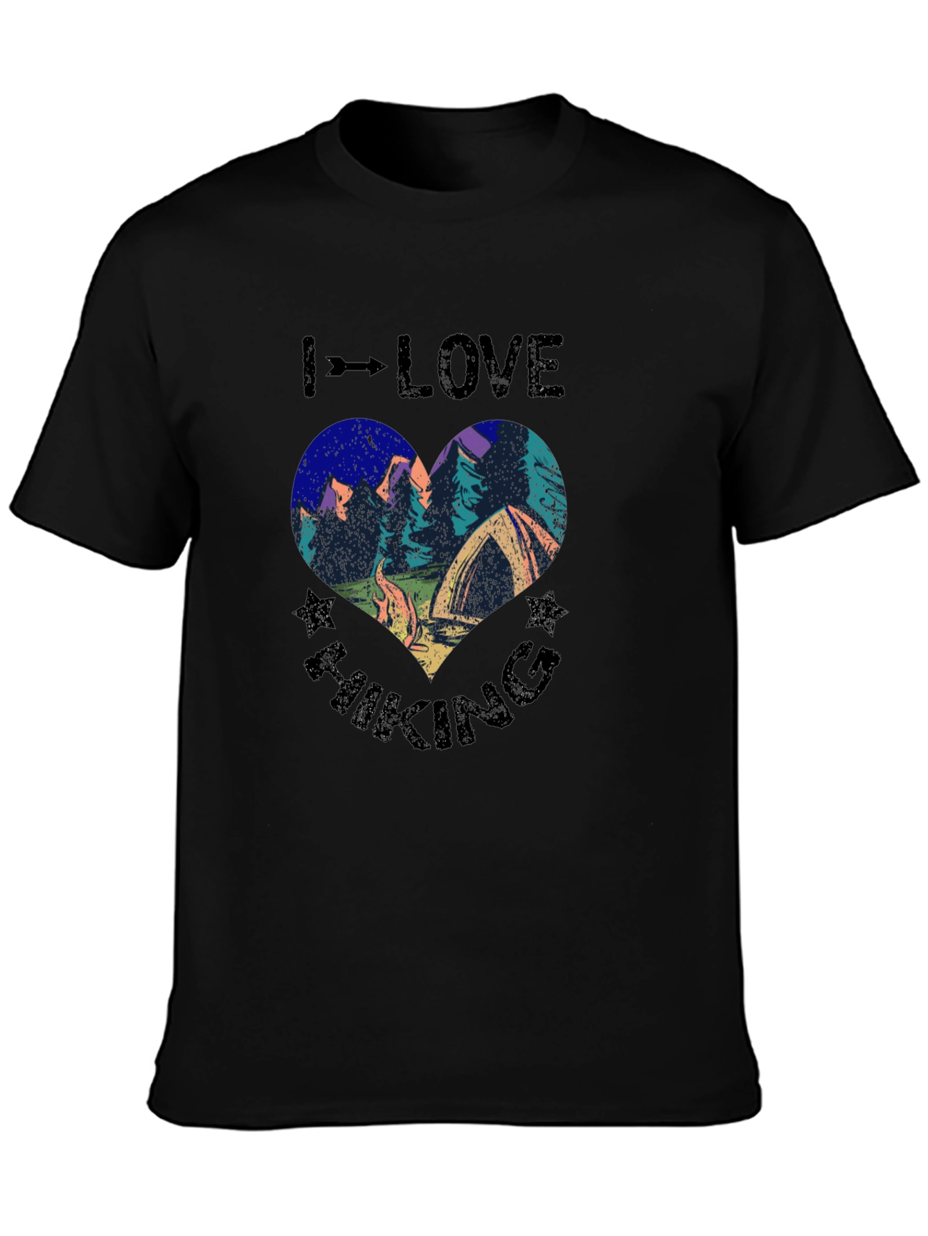 I Love Hiking Graphic Tee