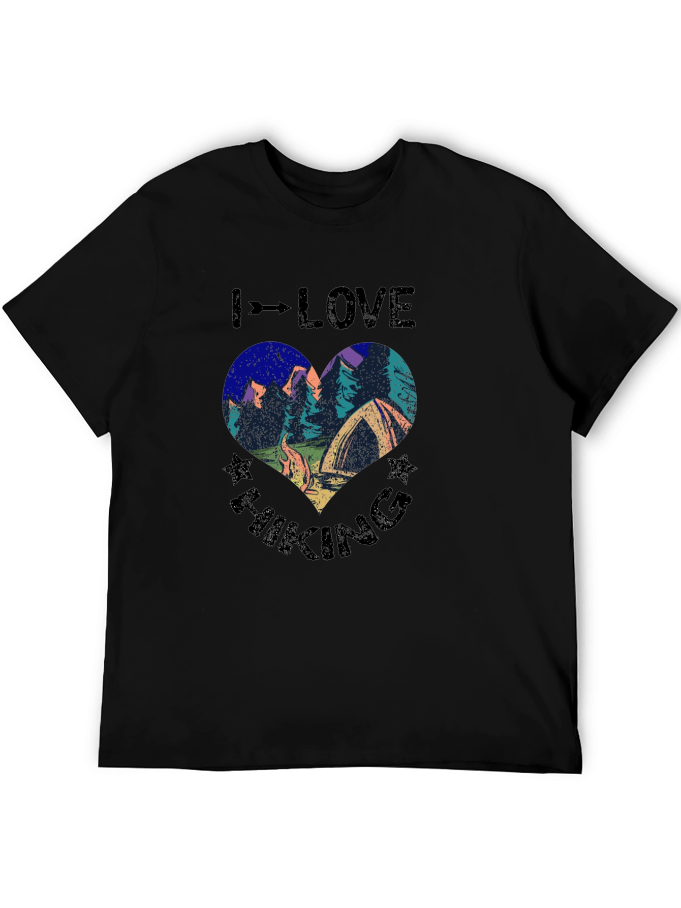 I Love Hiking Graphic Tee