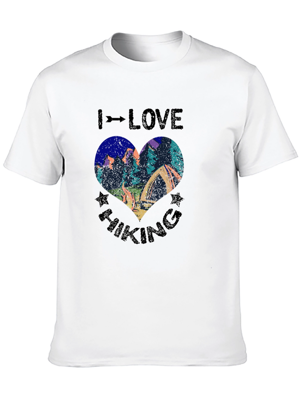 I Love Hiking Graphic Tee