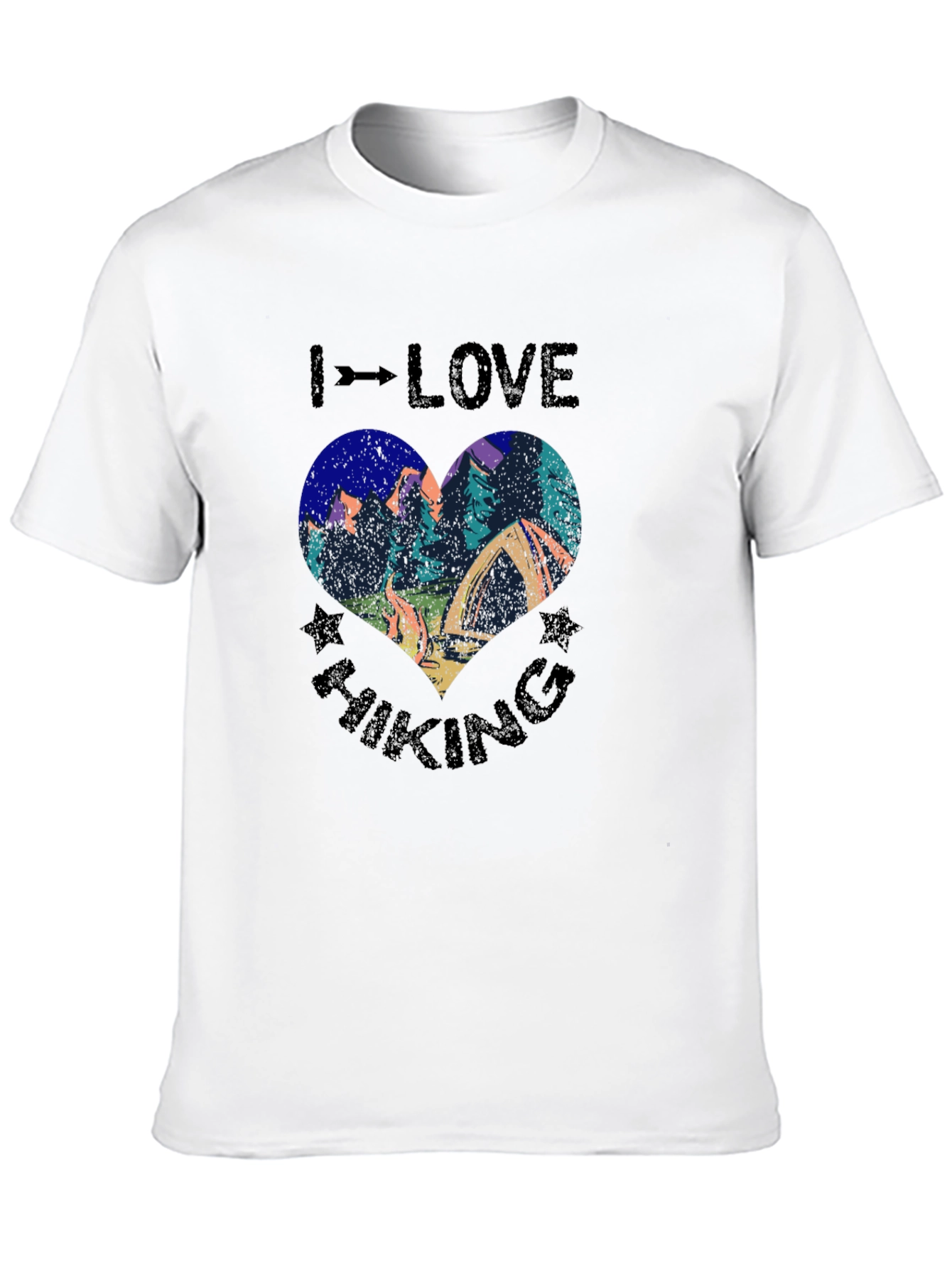 I Love Hiking Graphic Tee