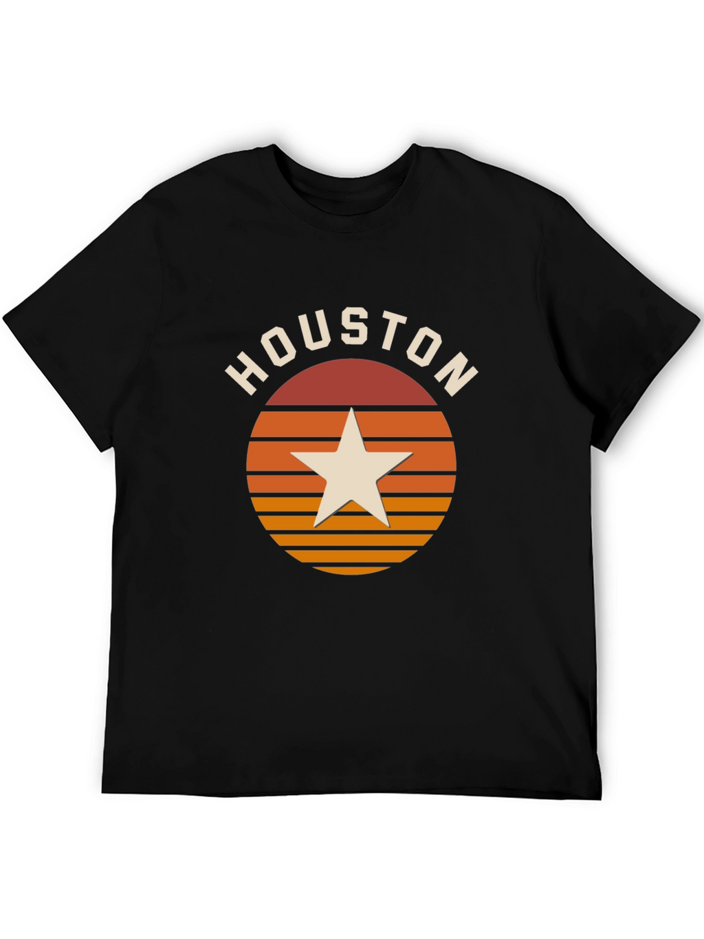Houston Retro Sunset Star T-Shirt