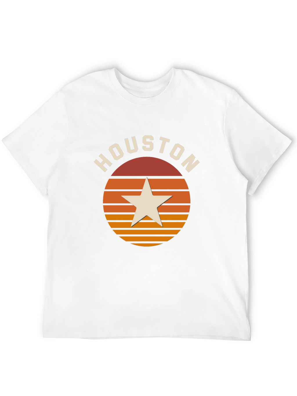 Houston Retro Sunset Star T-Shirt