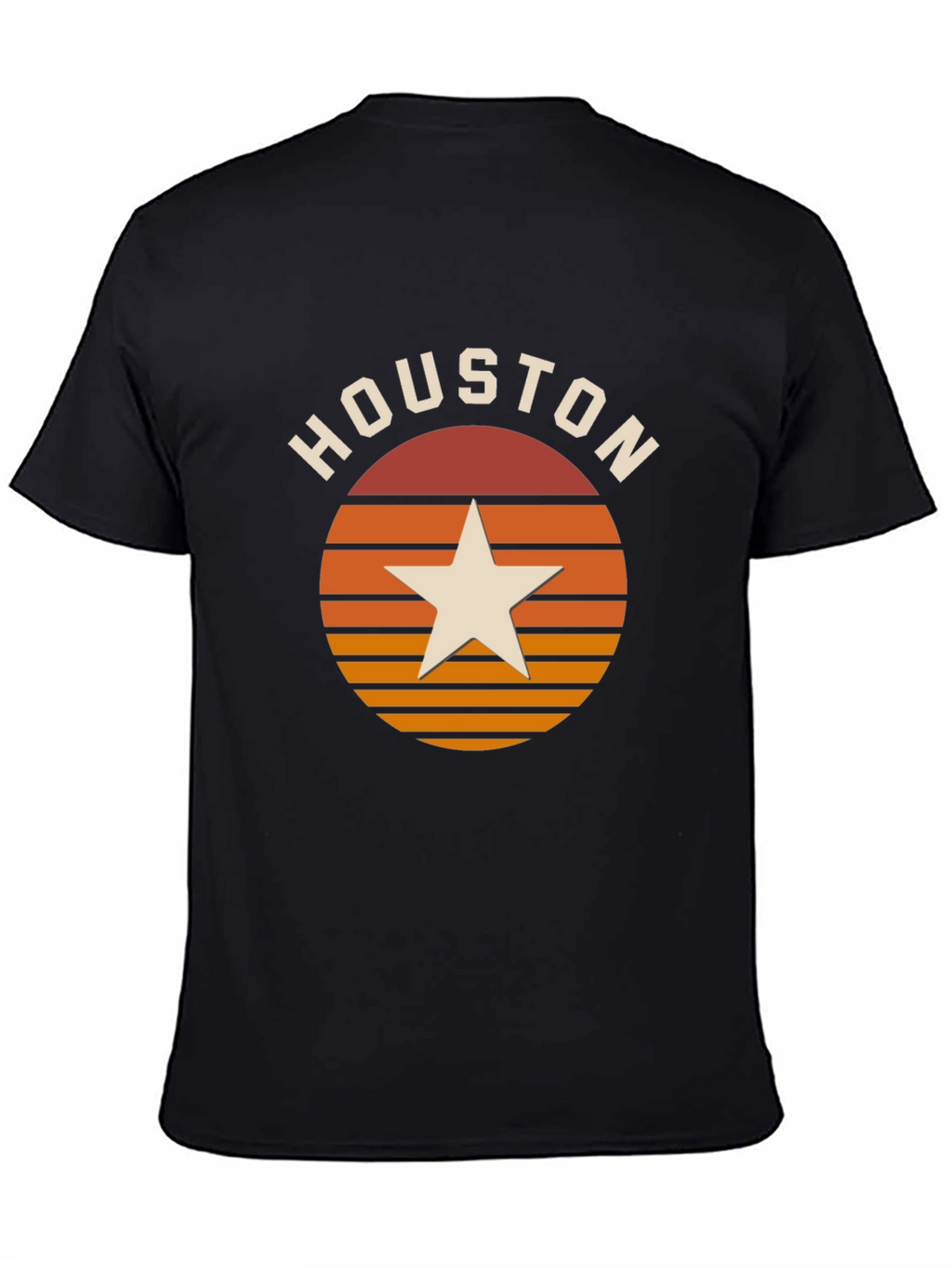 Houston Retro Sunset Star T-Shirt
