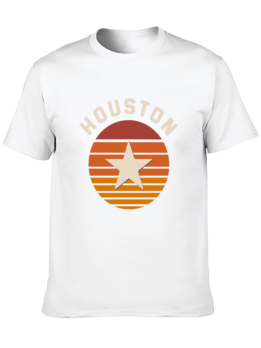 Houston Retro Sunset Star T-Shirt