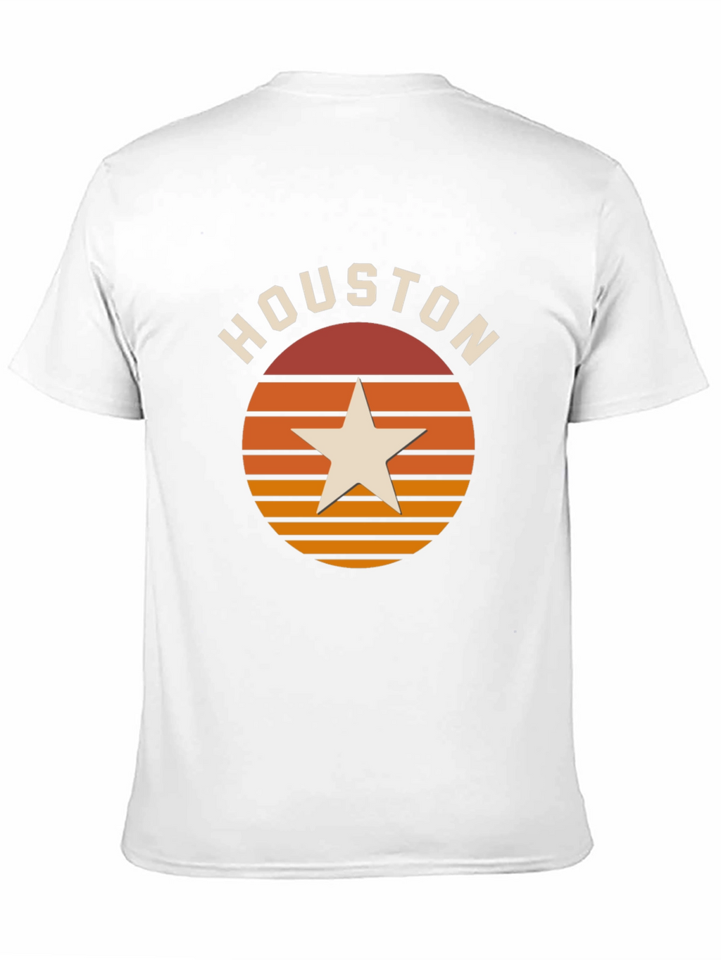 Houston Retro Sunset Star T-Shirt