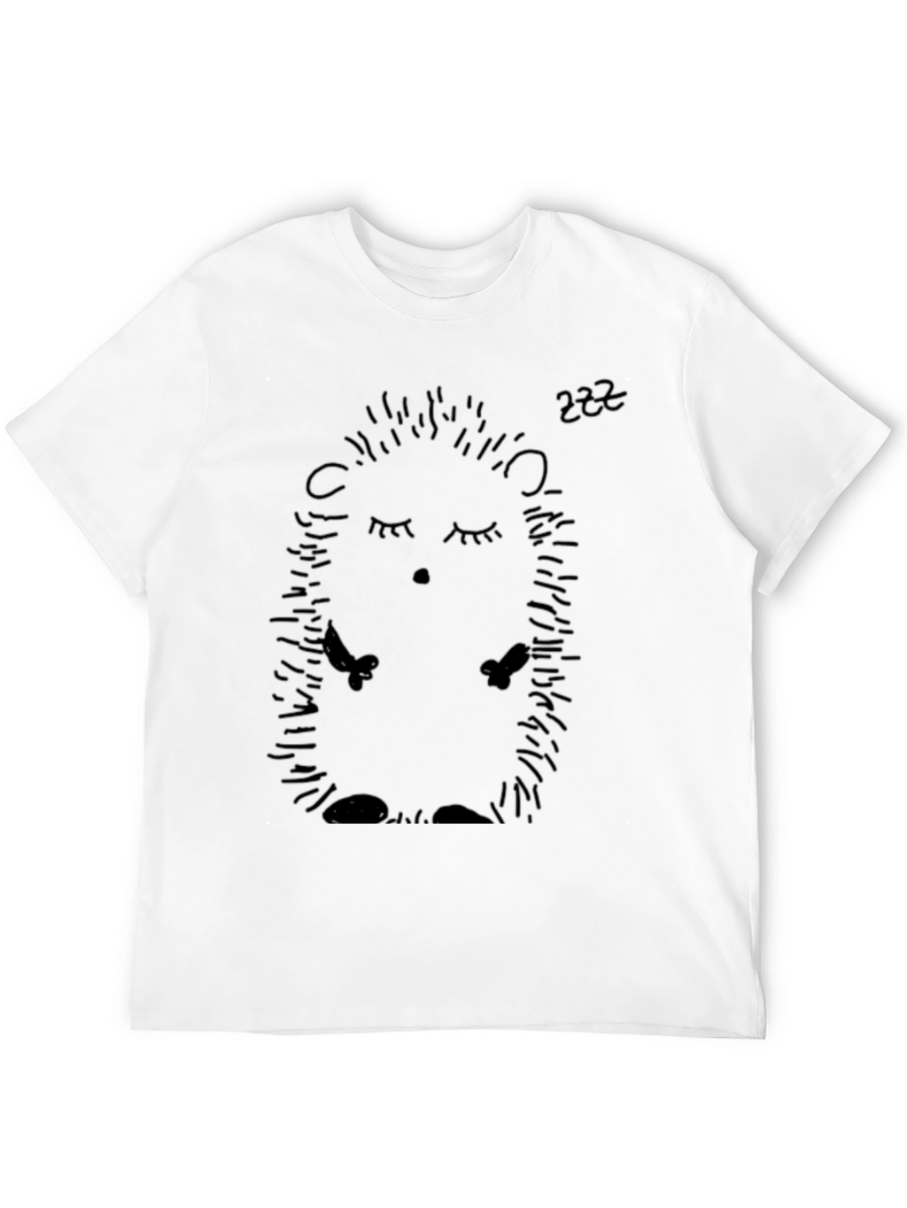 Sleeping Hedgehog T-Shirt - Cute Animal Tee