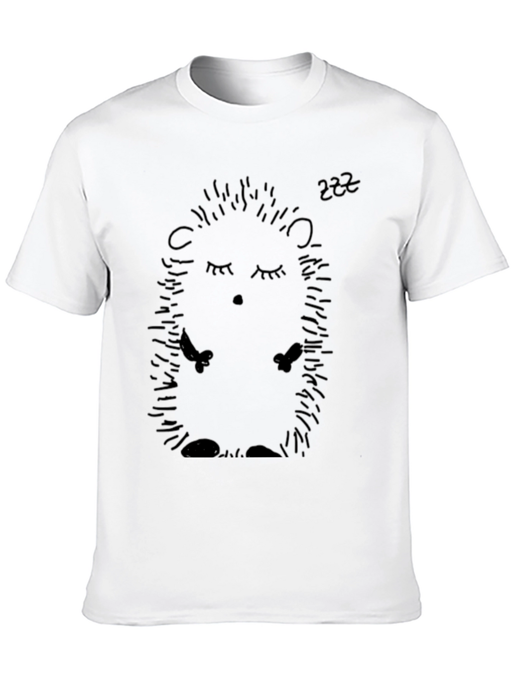 Sleeping Hedgehog T-Shirt - Cute Animal Tee