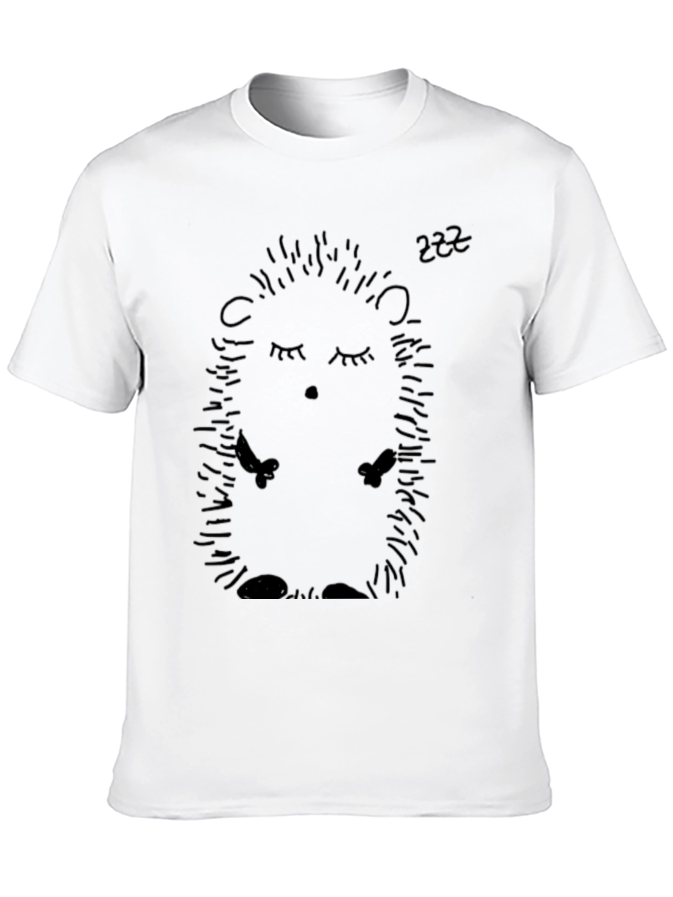 Sleeping Hedgehog T-Shirt - Cute Animal Tee