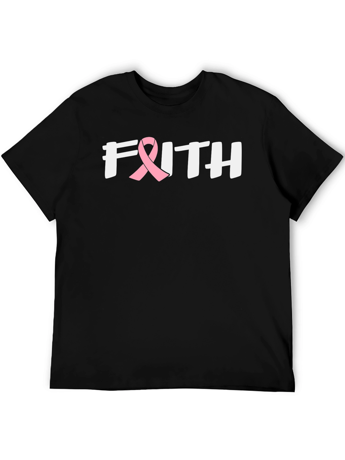 Faith Breast Cancer Awareness Ribbon T-Shirt