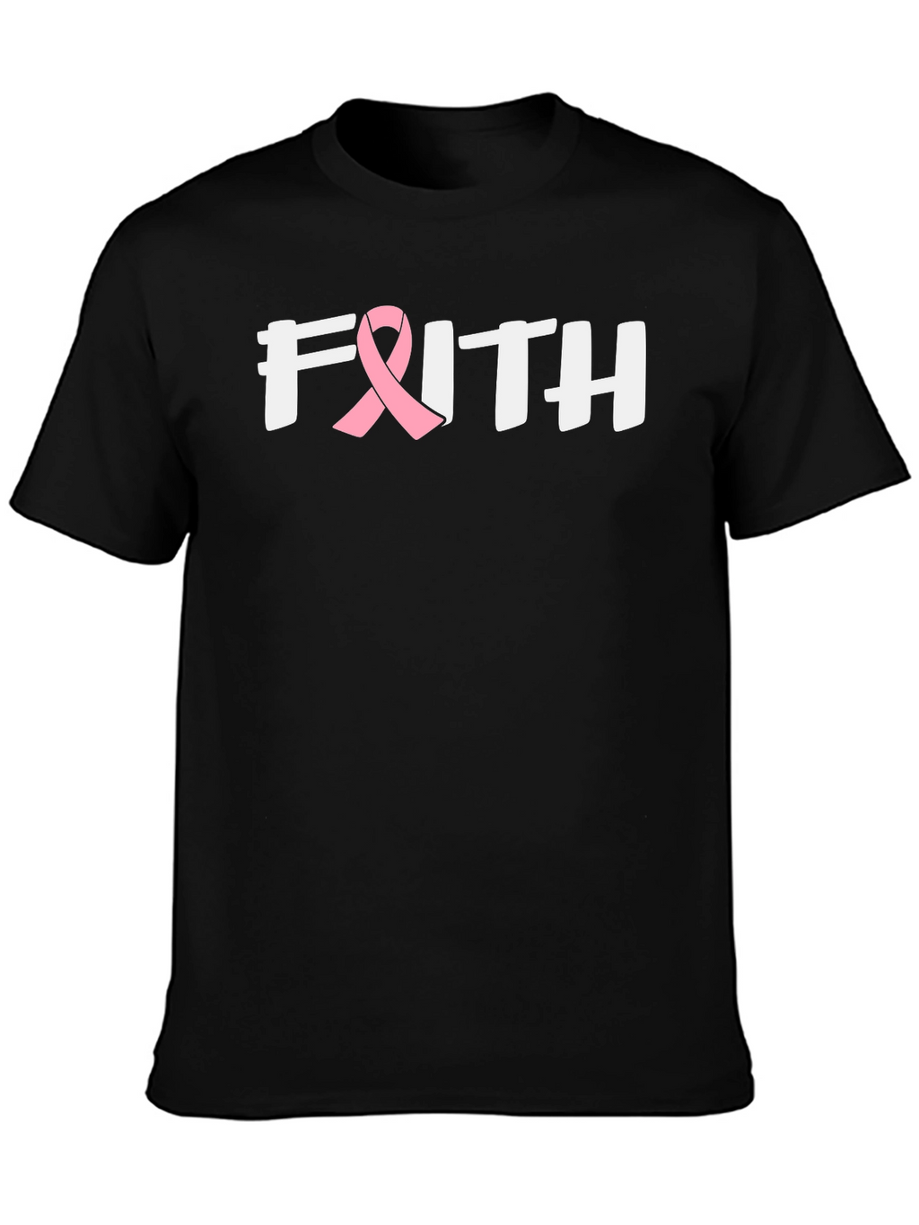 Faith Breast Cancer Awareness Ribbon T-Shirt