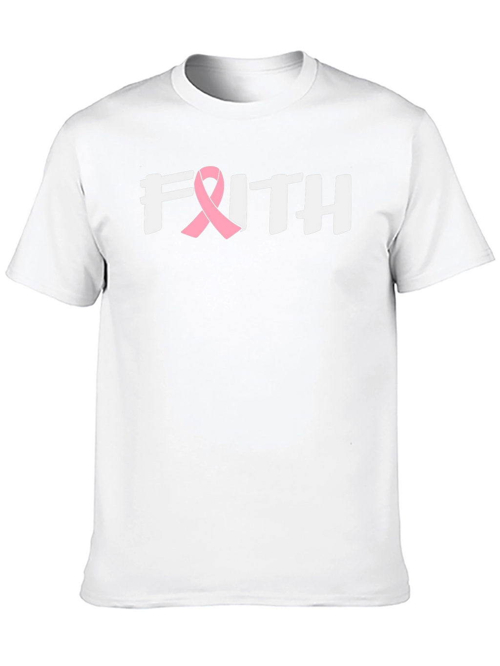 Faith Breast Cancer Awareness Ribbon T-Shirt