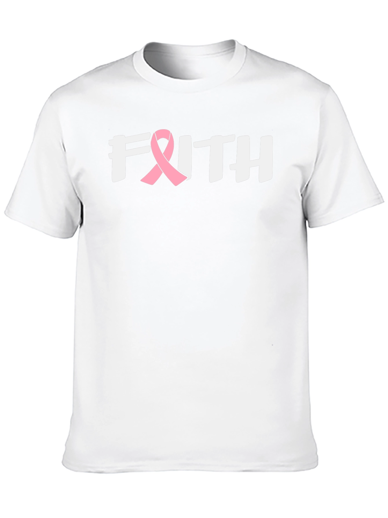 Faith Breast Cancer Awareness Ribbon T-Shirt