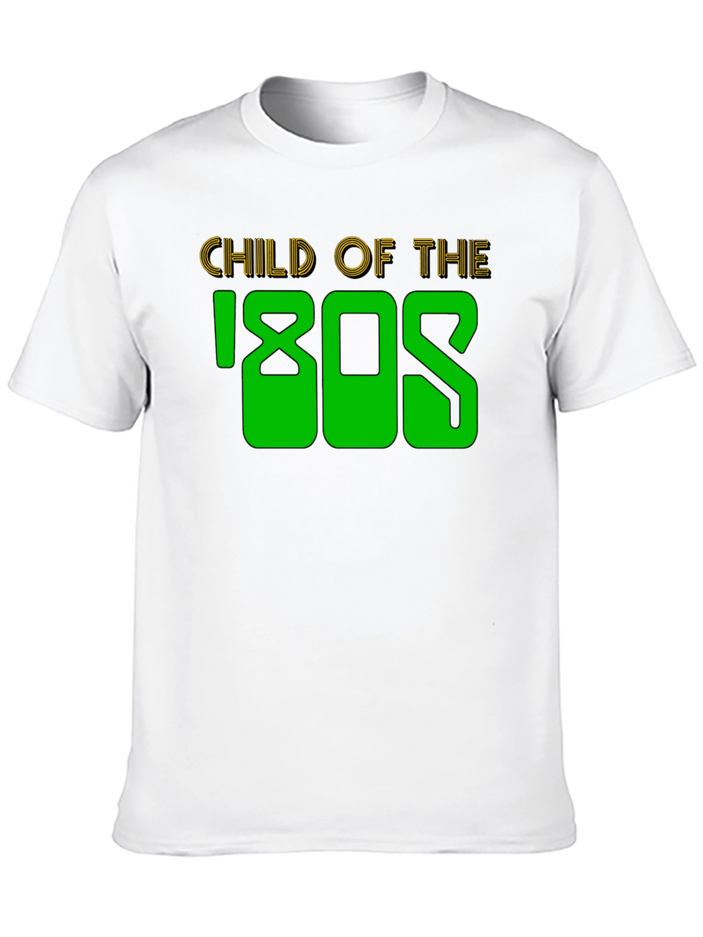 Child of the 80s Black Graphic T-Shirt