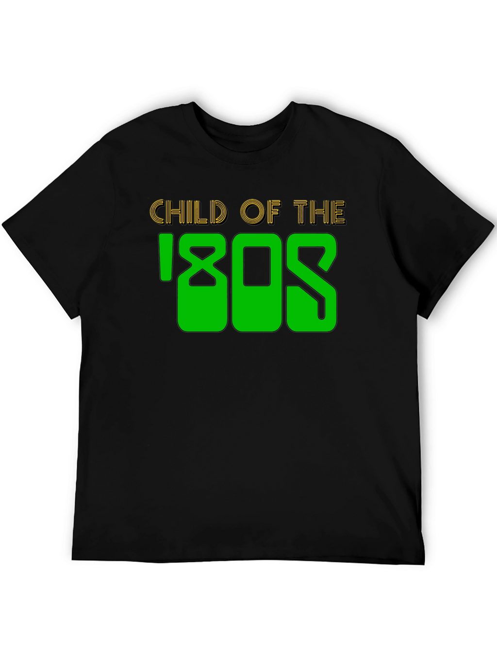 Child of the 80s Black Graphic T-Shirt